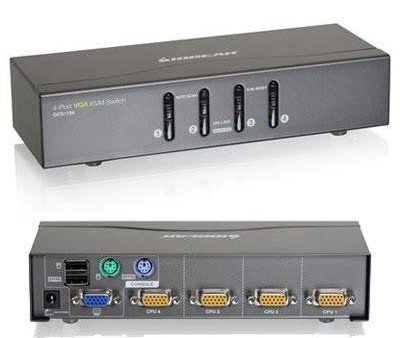 4 Port VGA KVM Switch USB PS2 Cheap