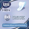 IASI MEN Medium Level 2, Escudos Absorbentes para pérdidas urinarias masculinas leves, 10 unidades, con núcleo ultraabsorbente y alas adhesivas Embalaje Deteriorado Online Hot Sale