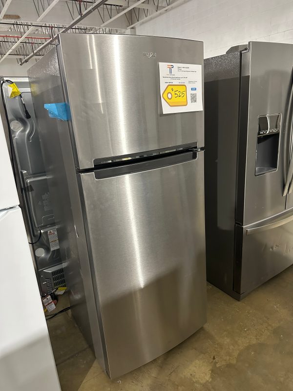 NEW WHIRLPOOL MONOCHROMATIC TOP FREEZER REFRIGERATOR MODEL: WRT518SZFM  REF12381S For Sale