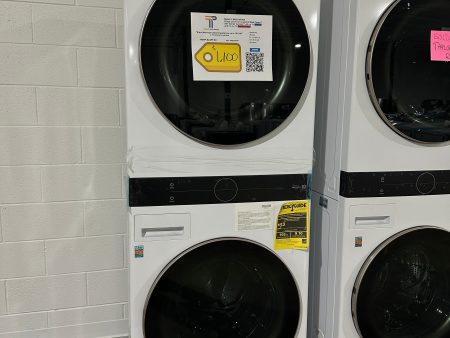 GORGEOUS BRAND NEW ELECTRIC DRYER WASHTOWER STACKED LAUNDRY SET MODEL: WKE100HWA  WAS12075S For Discount