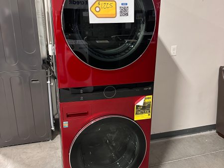 CANDY APPLE RED BRAND NEW LG STACKED LAUNDRY SET WASHTOWER MODEL: WKEX200HRA  WAS13191 Online now