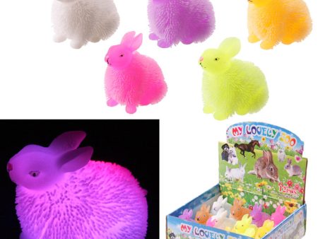 TY545Fun Kids Novelty Flashing Squeezy Rabbit Puff Pet Online Hot Sale